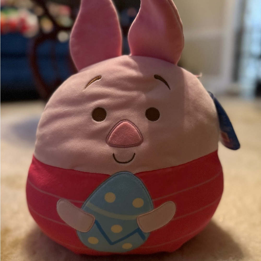 Disney Piglet Squishmallow with Blue Egg